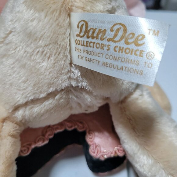 Dan Dee Teddy Bear Ring Holder 9 inch Plush Pink High Heel Jewelry Box - Picture 5 of 7